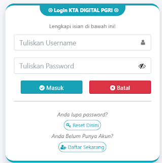 Register PGRI Natuna - Persatuan Guru Republik Indonesia Cabang Natuna